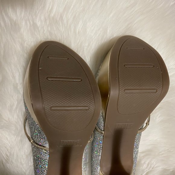 size 10 Mix No6 Glitter Platform High Heels Peep Toe "Lucy" - Picture 9 of 10